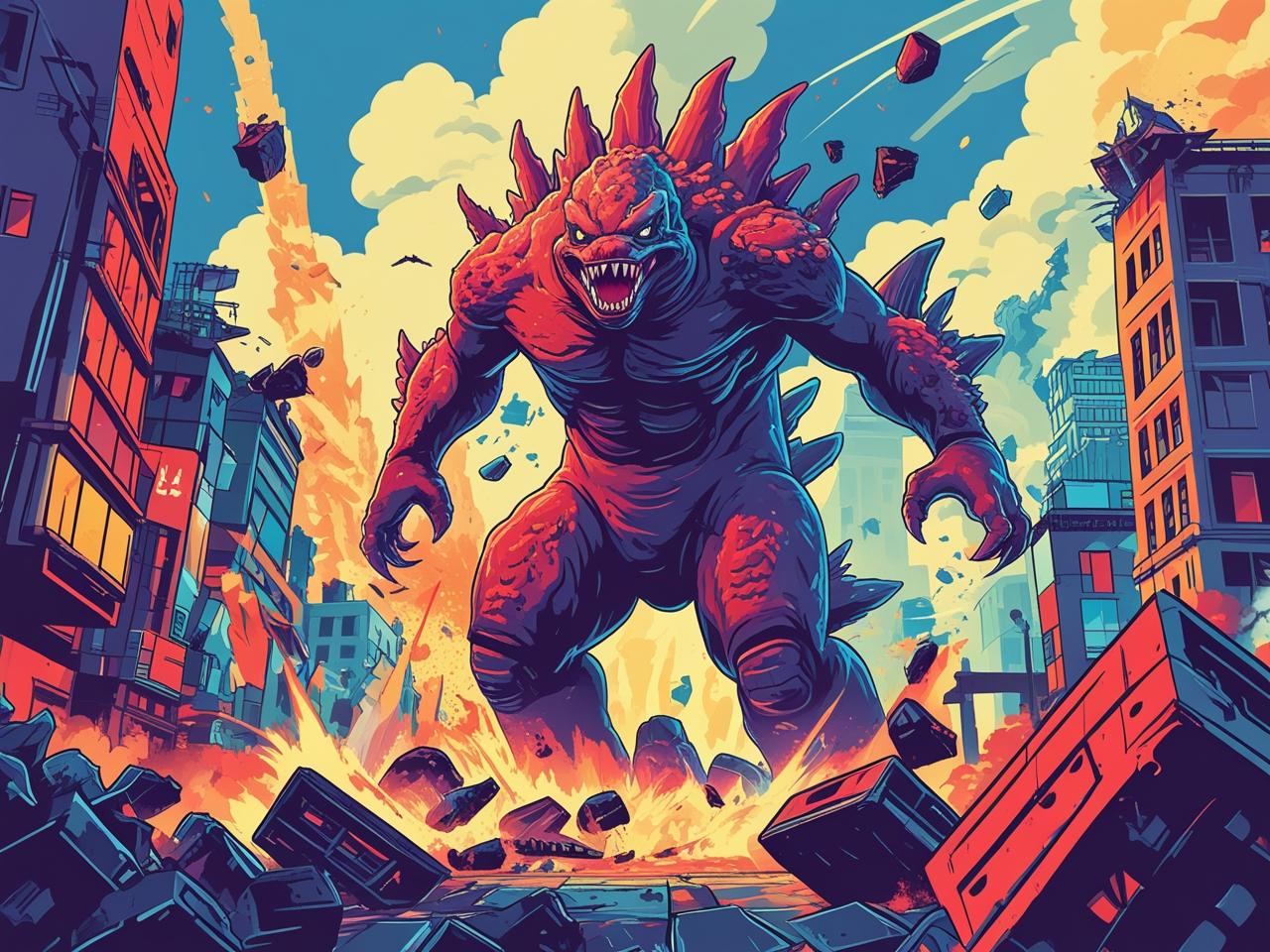Kaiju Run Dzilla Enemies