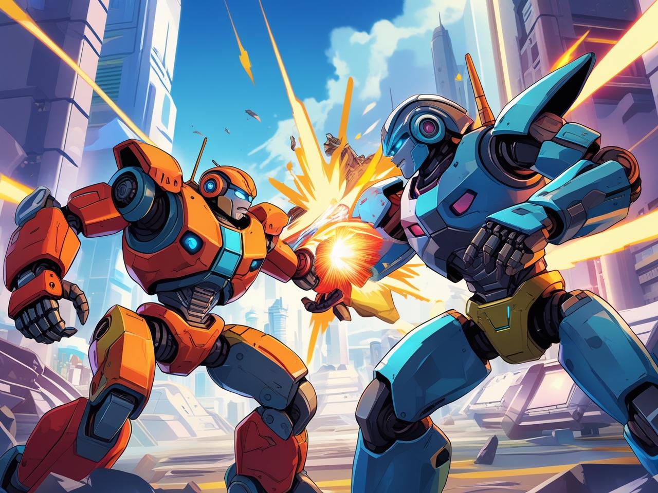 Mechangelion Robot Fight