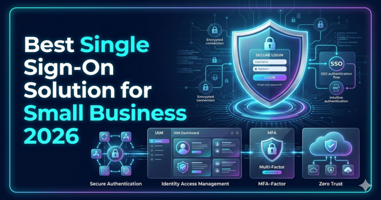 Best Single Sign-On Solution for Small Business 2026 cybersecurity authentication illustration